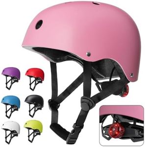 Kids Bike Helmet, Helmet for Kids 5-8-14 with LED Light, CPSC Certified Adjustable Lightweight Bicycle Helmet, Boys Girls Helmet for Bike Scooter Skateboard