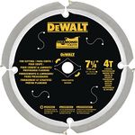 DEWALT Circular Saw Blade, 7 1/4 Inch, 4 Tooth, Cement Cutting (DWA3193PCD)