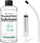 INNOVAYOU Treadmill Lubricant for Belt 500ml (17oz), 1000cs 100% Silicone Oil with 7.8" Reach Tube & 10ml Syringe, Walking Pad Oil Reduces Friction & Noise, Fits All Treadmill Brands