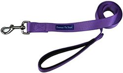 Downtown Pet Supply Strong Durable Dog Leash Lead 2 ft x 3/4 in Purple