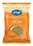 Uttam Fenugreek Seed - (1 kg) Methi Dana Whole Spices Perfect for Methi Paratha, Pulao, Gota Seasoning, Marinades Rich in Aroma and Taste