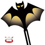 YongnKids Halloween Decorations, Scary Halloween Kites for Kids, Halloween Indoor Outdoor Yard Haunted House Games Props, Huge Ghost Bat Kite Halloween Party Decorations Kite Gift Set