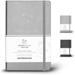 Panda Planner Gray Hardcover Venture Planner - Calendar, Agenda & Business Journal Organizer for Entrepreneurs & Startups - Goal Oriented - Undated Quarterly, Weekly, Daily Planner by - 5.25” x 8.25”