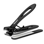 SZQHT Ultra Wide Jaw Opening Nail Clippers Set Toenail Clippers for Thick Nails Cutter For Ingrown Manicure,Pedicure,Men & Women Big(Black)