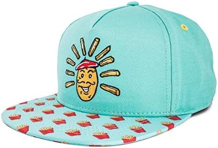 Blackskies® French Fries Snapback Cap | Femmes Hommes Baseball Casquette Basecap Noir Gris Frites Food Fritten