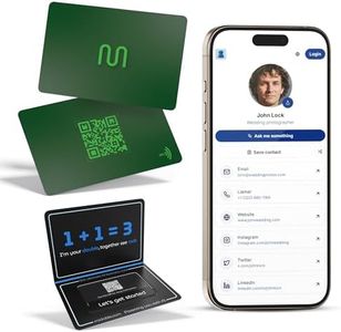 MiDoble Card - Digital Business Card - Tap to Share - AI Assistant - Networking Card Powered by AI - Connect with People - Tap the NFC or Scan the QR - iPhone & Android