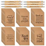 Teling 120 Pcs Inspirational Small Journals Notebooks Bulk Kraft Notepads Motivational Bamboo Pen for Teacher Nurse Thank You Gifts Team Coworker Employee Christmas Appreciation Gifts