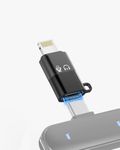 GRENARO USB C to Lightning OTG Adapter for iPhone & iPad, Mic Support | OTG Converter for Microphone, Charging, Type-C Cable to iPhone Converter | Vlogging, Podcast, YouTube Recording