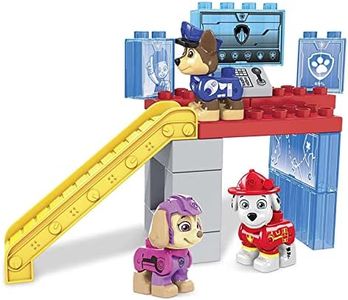 Mega Bloks Pack figuras Patrulla Canina, bloques de construcción de juguete, Mattel HDX93, 3 años en adelante, 17 piezas.