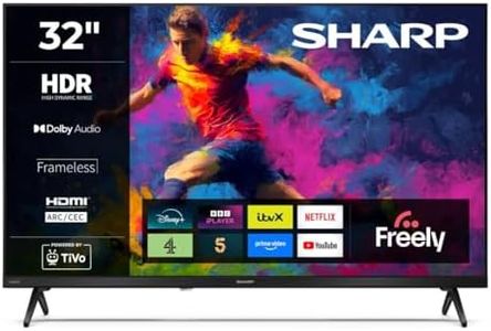 Sharp 32-inch HD Smart TV Dolby Digital HDR10 HDMI ARC Freely Included 32HE2345K (HE Series)