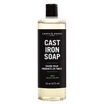 Caron & Doucet - Cast Iron Cleaning Soap | 100% Plant-Based Castile Soap | Best for Cleaning, Restoring, Removing Rust and Care Before Seasoning | For Skillets, Pans & Cast Iron Cookware. (16 oz)