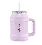 Reduce 50 oz Tumbler with Handle - Vacuum Insulated Stainless Steel Desk Mug with Sip-It-Your-Way Lid and Straw - Keeps Drinks Cold up to 36 Hours - Sweatproof, Dishwasher Safe - OG Lilac Bud