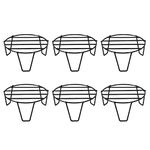 TrustBasket Eclips Stand for Plants (Set of 6) | Premium planter stand for Home Garden | Flower pot stand | gamla stand for plants