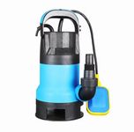 Flojoy 1.5 Hp Handy Utility Sewage Pump Submersible Water Pump Head 9.5 Mtr Flow 15000L/H to Remove Clean/Dirty Water for Swimming Pool, Pond Hot Tub Flooded House Basement with 10Mtr Long Power Cord