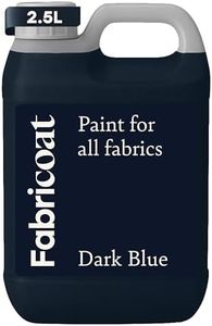 Fabricoat - Fabric Paint for Furniture - 85 oz / 2.5L Dark Blue - Restore or Change the Color of Couches, Chairs, Upholstery, Soft Furnishings, Car Interiors, Clothing, & Footwear