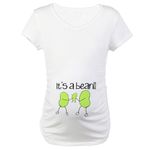 CafePress Baby Bean Maternity T Shirt Cotton Maternity T-shirt, Cute & Funny Pregnancy Tee White