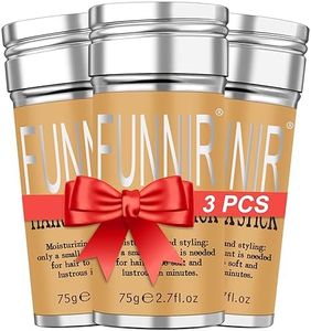 FUNNIR Hair Wax Stick (3 Pack) for Slick, Frizzy Hair and Edge Control,Bun Maker & Styling Waxes for Kids & Women & Men