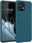 kwmobile Case Compatible with Xiaomi 11 Lite (5G) NE/Mi 11 Lite (5G) Case - Soft Slim Protective TPU Silicone Cover - Teal Matte