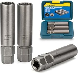 Thinkpro 10 Spline Lug Nut Socket,Compatible with Bimecc 10 Point Socket.Dual Drive 10 Spline Lug Nut Key,Replacement for Ta20 17/19,TA20-19/21 TA23-21/22 Wheel Lock Nuts