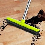 Rubber Broom Carpet Rake Rubber Floor Brush 47" Length