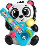 Fisher-Price Baby Learning Toy Link Squad Jam & Count Panda with Music & Lights for Ages 9+ Months, Compatible Only with Link Squad Items