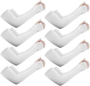 GOUNOD Sun Protection Cooling Arm Sleeves with Thumb Holes - Gardening Outdoors Sports Workouts Sunscreen Arm Sleeves