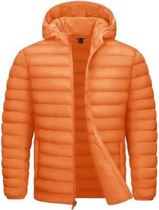 TACVASEN Men's Hooded Puffer Jacket Lightweight Quilted Insulated Jacket