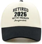 LOKIDVE Men's Retired Since 2024 Baseball Cap Retirement Gift Dad Hat Black