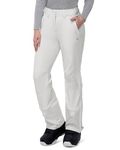 33,000ft Women's Softshell Snow Pants Waterproof Warm Ski Pants Insulated Ripstop Snowboard Winter Pants White