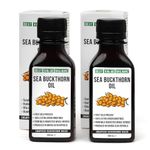 2 Pack - Siberian Sea Buckthorn Seed Oil | 100% Natural Extra Virgin Cold Pressed 2x100 ml / 6.8 fl oz (2 bottles) | Unrefined Raw No-GMO Vegan | Premium Food Grade | Cooking, Salads or Skin Care