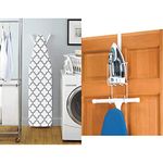 Whitmor Deluxe Ironing Board Cover and Pad | Over-The-Door Wire Iron Caddy