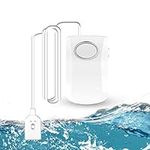 GuDoQi Water Alarm, Water Leak Detector, 130dB Super Loud Alarm, Battery Operated, Leak Sensor with 100cm Cable, Water Monitor to Prevent Water Damage For Kitchen, Cellar, Garage, Washer, Baseroom