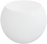 KASTLITE 14" White Acrylic Lamp Post Globe | Smooth Textured with Custom Size Neckless Opening | Manufactured in the USA