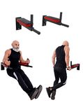 ALLYSON FITNESS Wall Mounting Multi Solid Bar for Dips, Leg Raise and Multiple Adjustable Exercises for Home and Gym