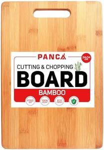 PANCA Big Wooden Chopping Board for Kitchen, Multipurpose Cutting Board for Vegetables, Fruits, Meat, Bread, Dryfruits