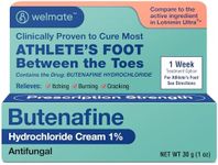 WELMATE - Athletes Foot Treatment Extra Strength - Antifungal Cream - Butenafine Hydrochloride - Relief from Ringworm, Athlete's Foot & Jock Itch - Foot Care - Nail Fungus Treatment for Toenail - 1oz