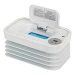 Baby Wipes Warmer - Wet Wipe Warmer for Babies with Night Light, USB Powered Wipes Heat Dispenser Box for Home Car Travel, Upgraded Folding Design for Portable & Adaptive
