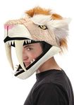 Elope Jawesome Sabertooth Hat Standard Beige, White