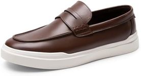 Bruno Marc Men's Loafers & Slip-Ons Shoes | Comfortable Lightweight Men's Casual Dress Shoes | Classic Penny Loafers,Size 9,Dark Brown-1,SBLS2406M-NEW