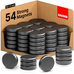 GAUDER Magnets for Whiteboard, Notice Board & more | Small Magnets for Crafts | Fridge Magnets (54 pieces)