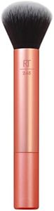 Real Techniques Everything Face Makeup Brush, Flawless Finish, Streak Free Makeup Application, For Foundation, Concealer, and Powder Makeup Application, Orange, 1 Count