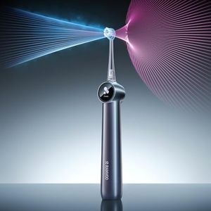 RANVOO [Upgraded Jet-Powered Cleaning AirJet II Sonic Electric Toothbrush, 100% Plaque Removal, for Adult Protect Gum Orthodontic Teeth Clean Rechargeable Gift with 3 Soft Brush Heads, Graphite Gray