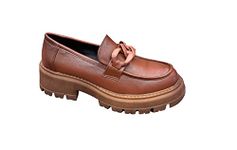 STILL Loafers Woman CARRARMATO Flat Shoes Fashion New Spring Faux Leather YG898, Leather, 4 UK