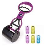 Pet Believe Potty Scooper for Dogs and Pets with 5 Poop Bag Rolls | Extra Thick and Strong Leak Proof Poop Bags for Pets (Color May Vary) (Scooper Combo)