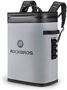 ROCKBROS Backpack Cooler Leak-Proof Soft Sided Cooler Bag Waterproof Insulated Backpack Cooler Bag 36 Can Soft Cooler for Camping, Fishing, Party, Picnic
