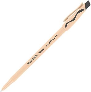 PAPER:MATE Lot de 6 Stylos à bille Replay Pte moyenne Noir