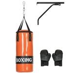 Soozier Hanging Heavy Bag, Punching Bag for Adults with Punch Gloves and Wall Mount Hanger for MMA, Karate, Kickboxing, Muay Thai, and Taekwondo Training