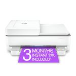 HP Envy 6455e All-in-One Wireless Color Printer with Bonus 3 Months Instant Ink with HP+ (223R1A), White