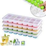 Silicone Ice Cube Trays 4 Pack, Ice