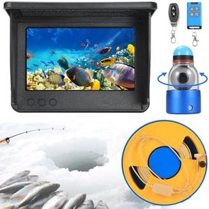 Portable 360° Rotatable Underwater Fishing Camera with 5" LCD, Infrared Night Vision, 30m Cable & 8-10H Battery – IP68 Waterproof for Day/Night Fishing, Fish Finder, Marine Electronics